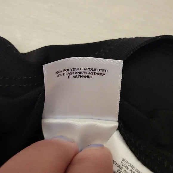 🛍Anne Klein Long Sleeve Gold Buttons Black Blouse‎ Size Small - Picture 6 of 6